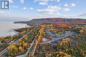 Blue Mountains apartment for rent - An aerial view of a real estate development surrounded by trees in autumn.