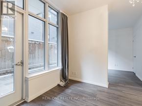 Toronto (Church-Yonge Corridor) condo for rent - A room with a large window and a sliding door.