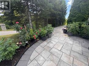 Markham (Box Grove) apartment for rent - A stone pathway leads through a garden with a variety of plants and flowers.