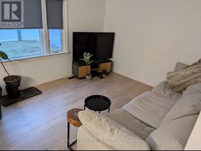 Hamilton (Dundas) apartment for rent - A living room with a couch, a table, and a television.