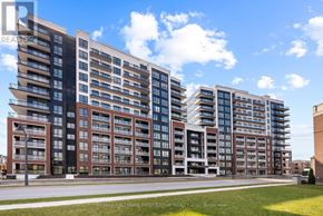 Clarington (Bowmanville) condo for rent - A modern multi-story residential building with balconies and a clear blue sky in the background.