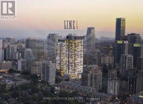 Toronto (Mount Pleasant East) condo for rent - A cityscape with the word "LINE" in the center.