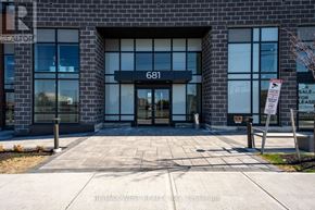 Barrie (Painswick South) condo for rent - The front of a building with the number 681 on it.