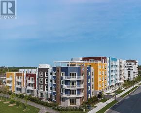 Ottawa condo for rent - A row of colorful apartment buildings with the logo REALTOR in the corner.