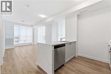 Stoney Creek condo for rent - A kitchen with a sink and a dishwasher.