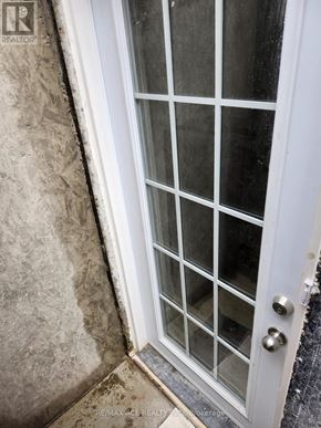 Toronto (Centennial Scarborough) apartment for rent - A white door with glass panes and a handle.