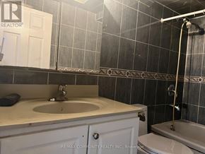 Toronto (Woburn) apartment for rent - A bathroom with a sink, toilet, and shower.