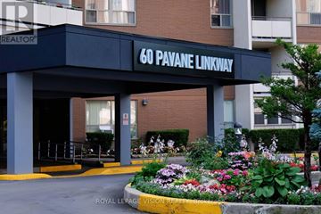 Toronto (Flemingdon Park) condo for rent - The entrance to a building named 60 Pavane Linkway.