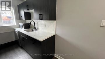 London East (East B) house for rent - A kitchen with a sink and a window.