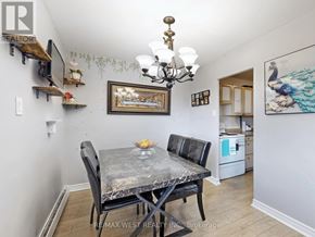 Mississauga (Applewood) condo for rent - A dining room with a table and chairs.