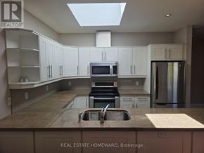 Toronto (Moss Park) apartment for rent - A kitchen with a skylight above the countertop.