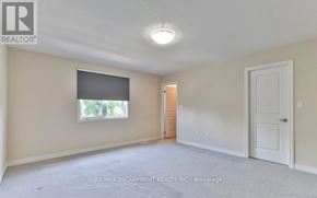 London North (North B) townhouse for rent - A room with a window, a door, and a carpeted floor.