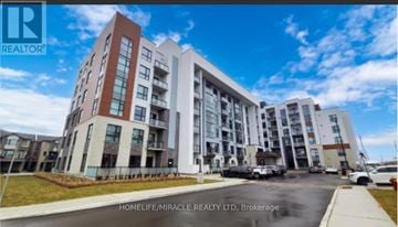 Milton (Walker) condo for rent - A modern apartment building with the text HOMELIFE/MIRACLE REALTY LTD, Brokerage on the image.