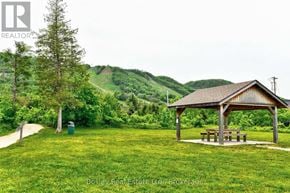 Blue Mountains townhouse for rent - A picnic pavilion sits in a grassy field with a mountain in the background.