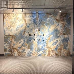 Barrie (400 West) condo for rent - A wall with a map design and the words "The Gallery" written on it.