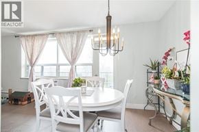 Hamilton apartment for rent - A dining room with a white table and chairs.
