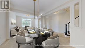 Georgina (Sutton & Jackson's Point) apartment for rent - A dining room with a table set for six and a couch in the background.