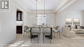 Georgina (Sutton & Jackson's Point) apartment for rent - A dining room with a table set for six and a couch.