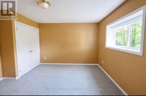 Welland (West Welland) apartment for rent - A room with a white door and a window with a view of trees outside.