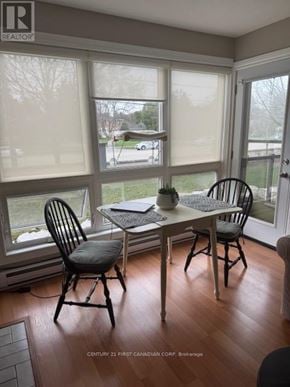 London North (North G) condo for rent - A dining room with a table and chairs.