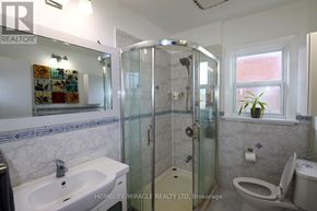 Toronto (Wexford-Maryvale) apartment for rent - A bathroom with a sink, toilet, and shower.