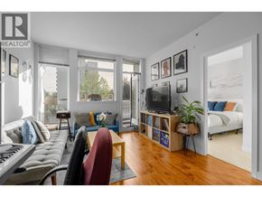 Vancouver apartment for rent - A living room with a piano, a couch, a chair, a TV, and a plant.
