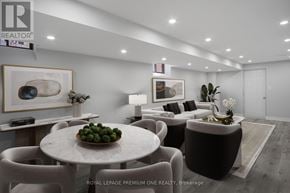 Whitchurch-Stouffville (Stouffville) apartment for rent - A modern dining room with a white table and chairs.