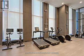 Toronto (Willowdale East) condo for rent - A gym with treadmills, exercise bikes, and weights.