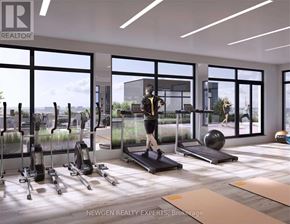 Hamilton (Central) condo for rent - A gym with a variety of equipment including treadmills, weights, and exercise balls.