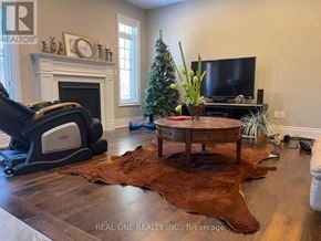 Aurora apartment for rent - A living room with a fireplace, a television, and a Christmas tree.