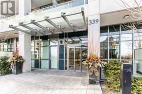Mississauga (City Centre) condo for rent - The entrance to a building with the number 339 on it.