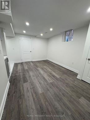Pickering (Brock Ridge) apartment for rent - A room with wood flooring and white walls.