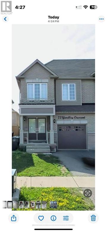 Brampton (Credit Valley) apartment for rent - A house with the number 72 on the front door.