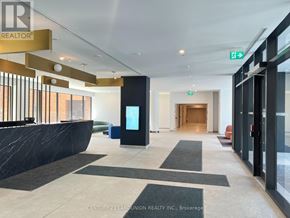 Toronto (Banbury-Don Mills) condo for rent - A hallway with a sign that says "REALTOR" on the top left.
