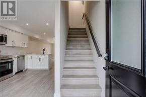 Sudbury apartment for rent - A staircase in a modern home leading to the second floor.