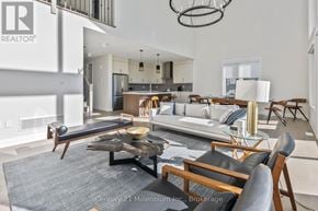 Blue Mountains apartment for rent - A modern living room with a large coffee table and comfortable seating.