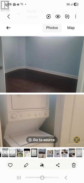 Brampton (Bram East) apartment for rent - A white oven in a room with blue walls.