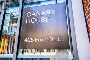 Toronto (Waterfront Communities) condo for rent - A sign for Canary House at 425 Front St. E.