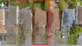 Ottawa apartment for rent - A red line is drawn on an aerial image of a neighborhood.