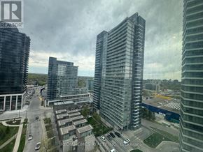 Toronto (Bayview Village) condo for rent - A cityscape with a Realty logo in the corner.