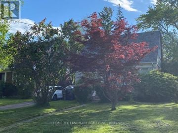 Toronto (Wexford-Maryvale) apartment for rent - A tree with red leaves is in the foreground of a sunny day.