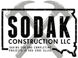 Tea apartment for rent - A black and white logo for Sodak Construction LLC.
