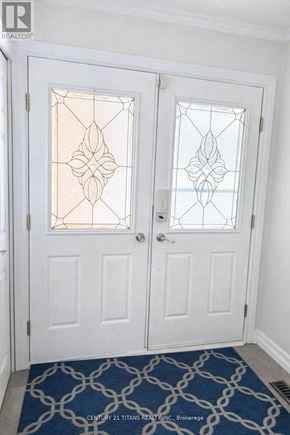Whitby (Pringle Creek) apartment for rent - A white door with a glass panel and a handle.