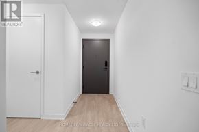 Toronto (Church-Yonge Corridor) condo for rent - A hallway with a black door and a white door.