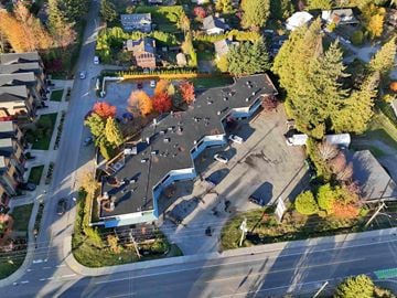 Gibsons apartment for rent - A suburban neighborhood with houses and trees.