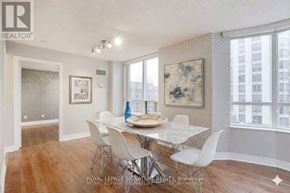 Toronto (Willowdale East) condo for rent - A dining room with a table and chairs.