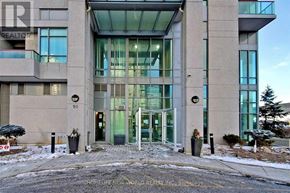 Toronto (Bendale) condo for rent - A building with a glass entrance and a sign that says REALTOR.