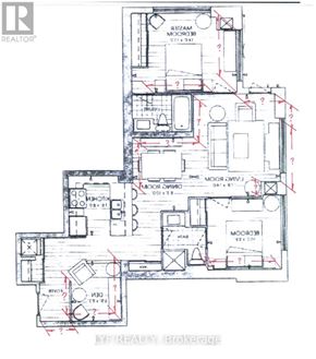 Toronto (Bay Street Corridor) condo for rent - A floor plan for a real estate brokerage.