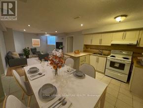 Mississauga (Churchill Meadows) apartment for rent - A dining room with a table set for a meal.