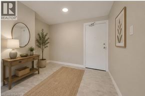Cambridge apartment for rent - A hallway with a white door and a brown rug on the floor.